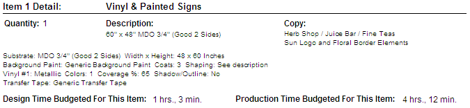 Work Order