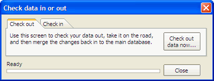 Check your data in and out